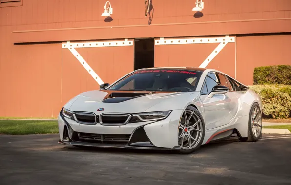 Картинка BMW, white, Vorsteiner, VR-E, i8