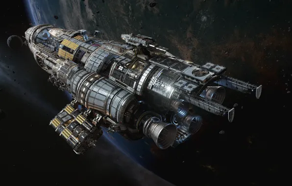 Космос, планета, Fractured Space, Update Pass, USR Black Widow