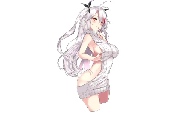 Girl, sexy, long hair, dress, boobs, anime, beautiful, pretty