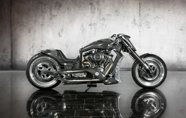 Серый, мотоцикл, байк, карбон, 2011, кастом, Bike, зеркальная плитка