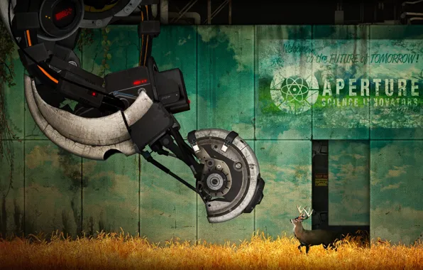 Олень, Portal 2, GLaDOS, Портал 2, science innovators, aperture