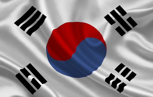 Флаг, Южная Корея, south korea