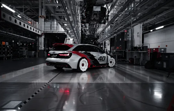 Картинка Audi, боком, RS 6, 2020, RS6 Avant, RS6 GTO Concept