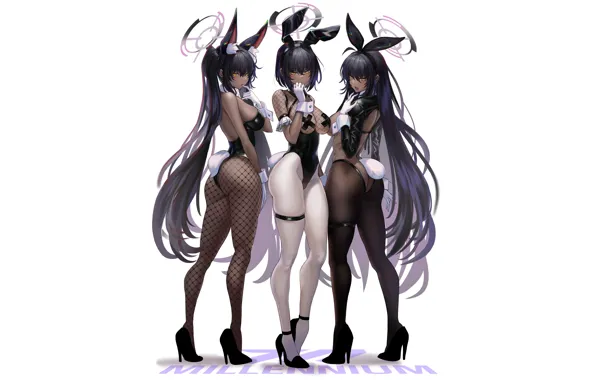 Hot, sexy, girls, anime, pretty, bunny, tanned, bunny girl