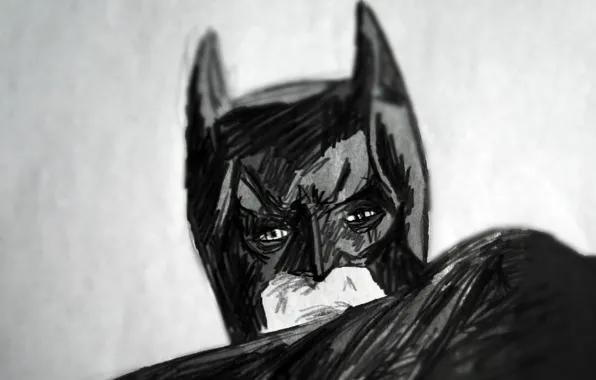Рисунок, Batman, супергерой, Arkham