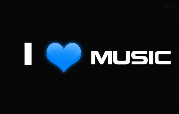 Любовь, музыка, сердце, минимализм, music, love, фраза