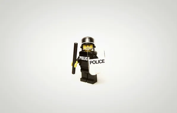 Картинка полиция, минимализм, лего