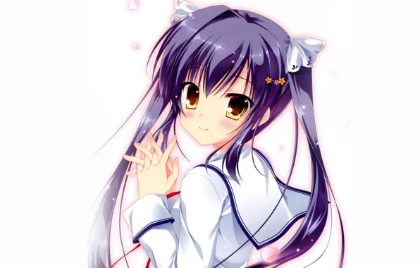 Настроение, аниме, арт, девочка, манга, хвостики, Little Busters!