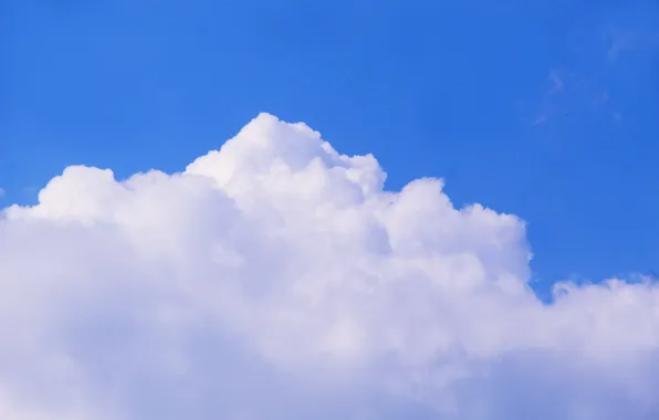 White, sky, blue, cloud