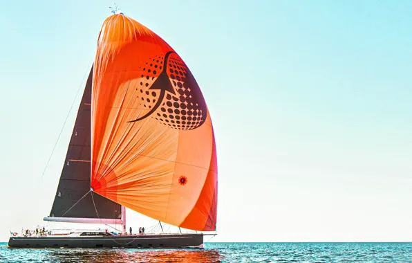 Море, яхта, паруса, Monaco, Cruiser and Racer yacht, круизная и гоночная яхта
