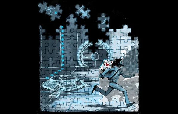 Картинка Cube, Portal 2, Doctor, Puzzles
