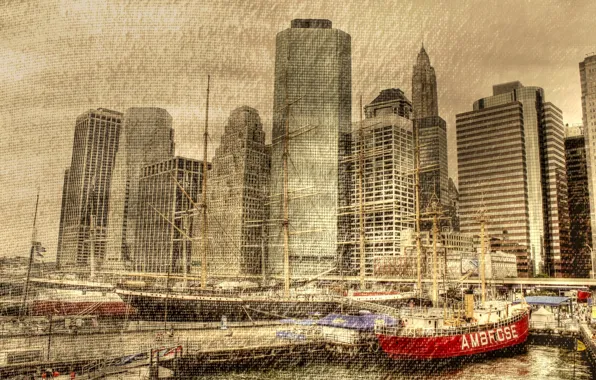 Стиль, фон, New York, Manhattan