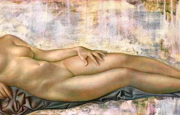 Грудь, женщина, блондинка, Венера, Фигуративная живопись, Normunds Braslins