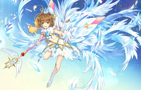Девочка, кристаллы, Card Captor Sakura, Корона