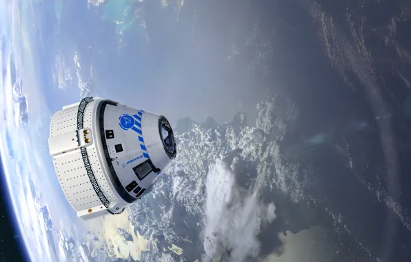 Земля, Boeing, NASA, Боинг, НАСА, Космический корабль, Spacecraft, Boeing CST-100 Starliner