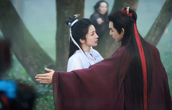 Китай, двое, дорама, Wang Hao Xuan, Ван Хао Сюань, Город Цветов, Love of Petals, бессмертный …