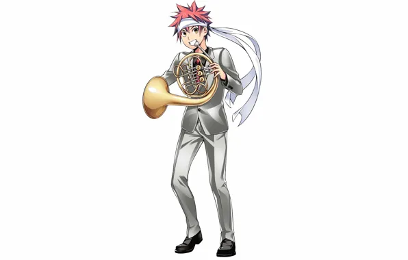 Shokugeki no Souma, Yukihira Souma, Official Art, Saeki Shun, French Horn