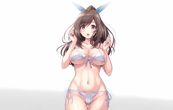 Girl, sexy, lingerie, pantsu, bra, cleavage, panties, long hair