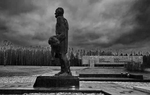 Осень, памятник, архитектура, мемориальный комплекс