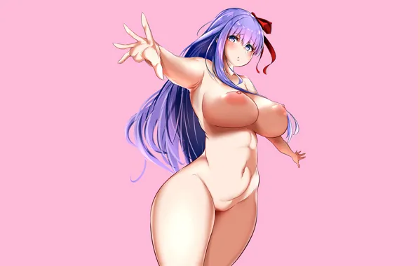 Girl, sexy, long hair, pussy, nipples, boobs, anime, beautiful