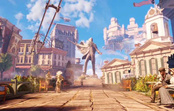 Columbia, Колумбия, Bioshock Infinite, cities