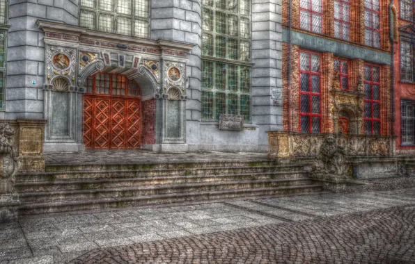 Street, building, gdansk