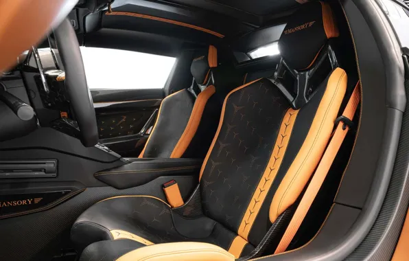 Тюнинг, Lamborghini, сиденья, гиперкар, салон автомобиля, by Mansory, Lamborghini Aventador SVJ, Aventador SVJ
