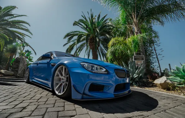 Картинка BMW, Blue, Series, Vossen, Widebody