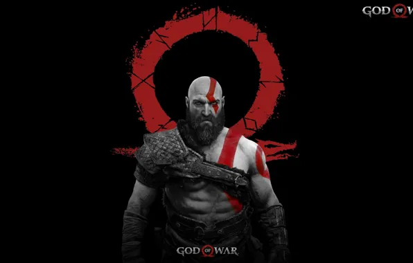 Картинка logo, demigod, armor, Kratos, God of War, general, Spartan, angry