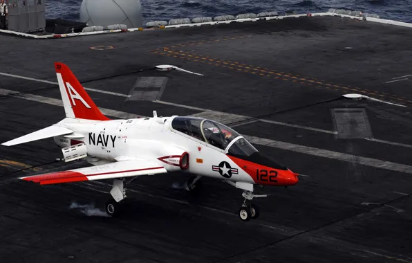 Картинка палуба, посадка, T-45 Goshawk, УТС, US Navy