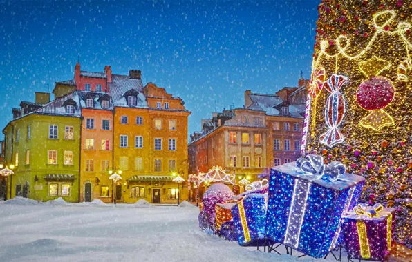 Картинка Рождество, Польша, Варшава
