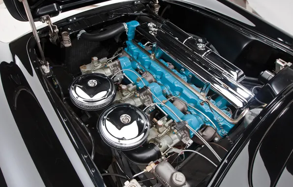 Corvette, Chevrolet, 1954, Black, ретро автомобили, Chevrolet Corvette Black
