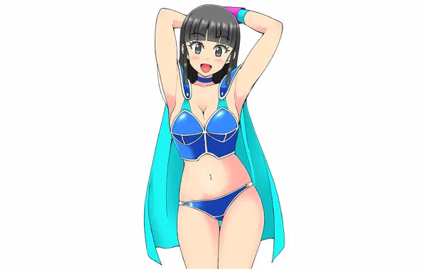 Girl, sexy, cleavage, long hair, boobs, anime, beautiful, pretty
