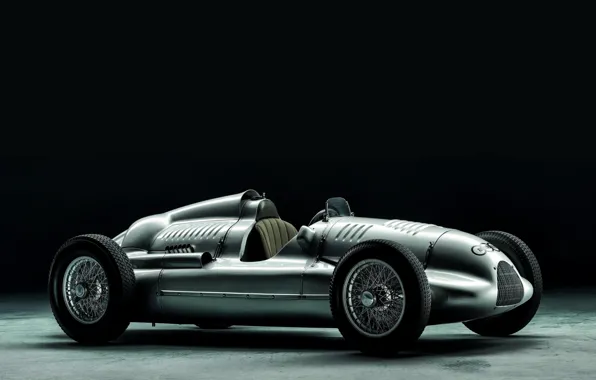 Фон, Audi, тёмный, V12, Horch, гоночный автомобиль, 1939, Wanderer