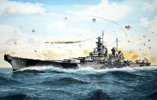 США, линкор, линейный корабль, Danijel Frka, US NAVY, BB-61, Battleship USS Iowa