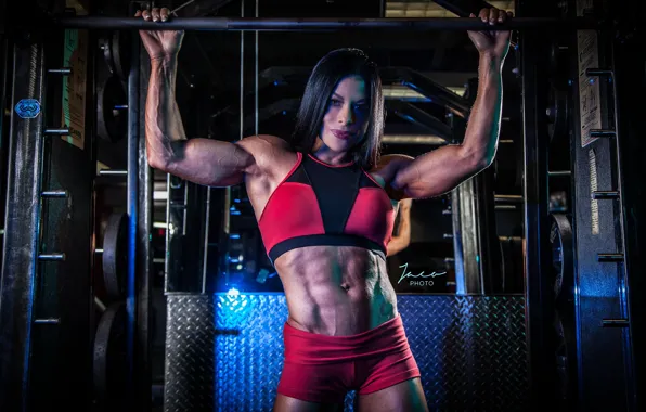Brunette, look, pose, female, workout, abs