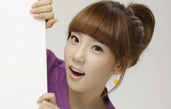 Картинка взгляд, девушка, лицо, азиатка, taeyeon snsd