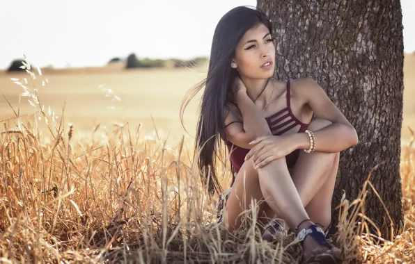 Картинка девушка, природа, linda