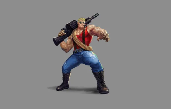 Gun, Art, Bullets, Пули, Duke Nukem, Сигара, Weapon, Дюк Нюкем