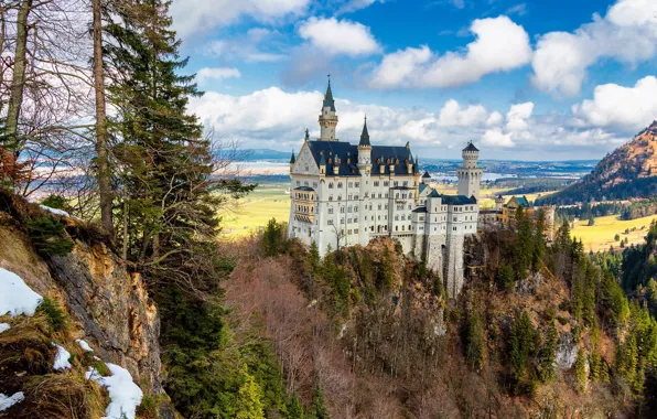 Замок, Германия, Neuschwanstein Castle, Замок Нойшванштайн
