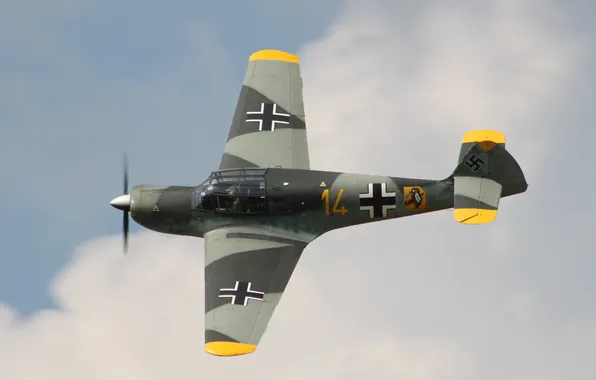 Messerschmitt, одномоторный, моноплан, «Тайфун», связной, Bf.108, Taifun