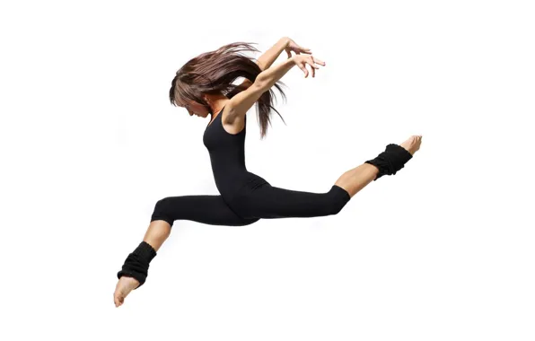 Jump, Hair, Minimalist, Ballerina, Poise