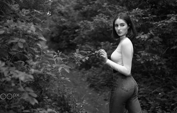 Girl, beautiful, model, jeans, cute, jacket