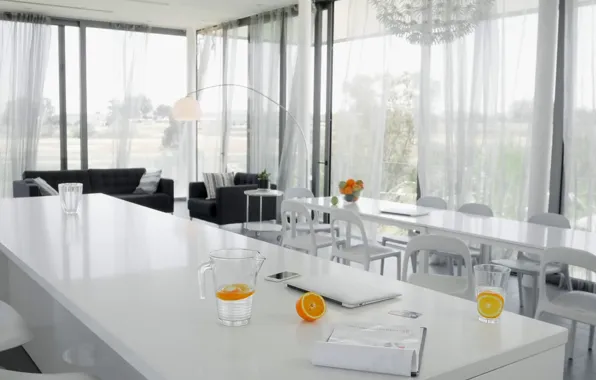 Дизайн, стиль, интерьер, кухня, гостиная, столовая, modern style, luxury white living room