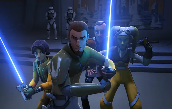 Герои, animated series, Star Wars Rebels, Звездные войны Повстанцы, Ezra Bridger, Kanan Jarrus