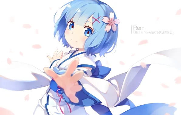 Аниме, арт, девочка, Рем, Re: Zero Kara Hajimeru Isekai Seikatsu