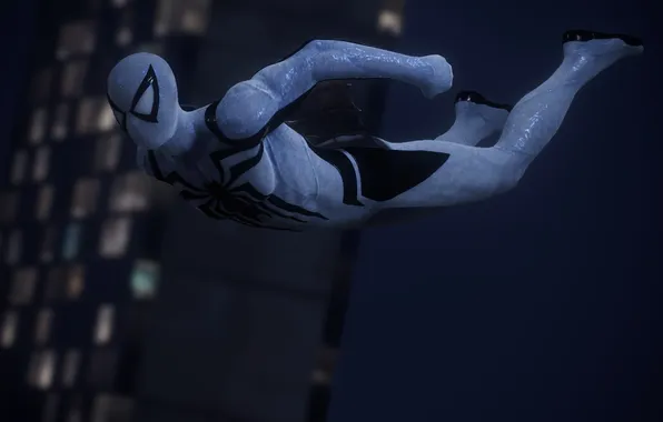 Картинка symbiote, white suit, Marvel Spider Man 2, anti-venom