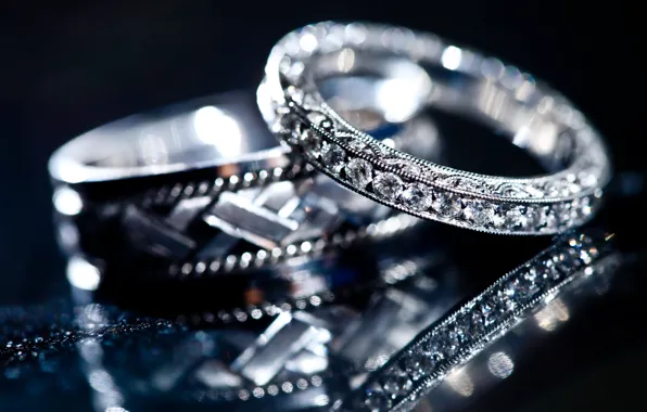 Rings, jewelry, crystals, diamonds