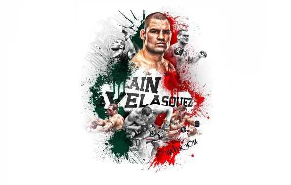 Белый фон, боец, fighter, чемпион, mma, ufc, кейн веласкес, Cain Velasquez