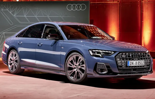 Ауди, exterior, 2021, Audi A8 S Line